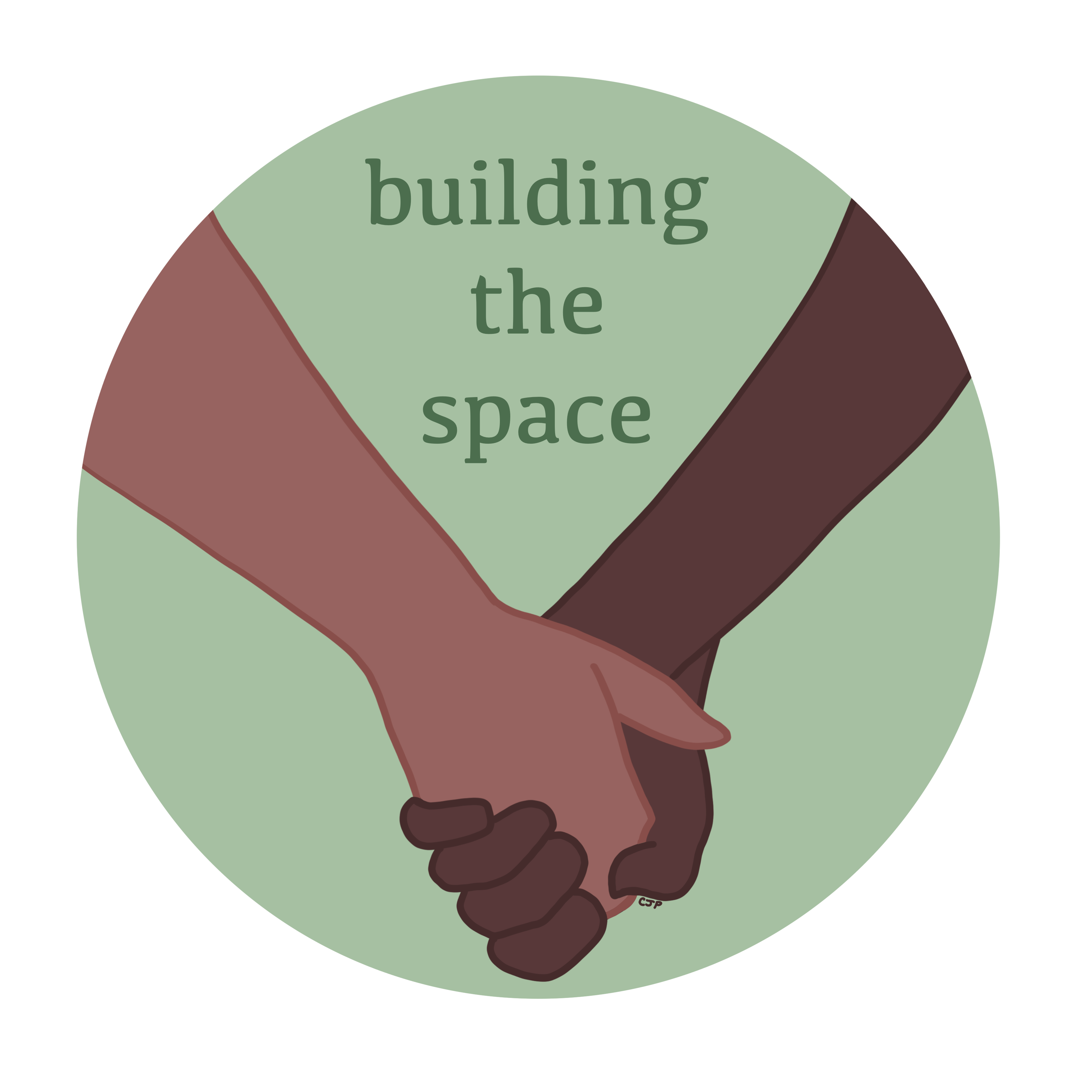 Two people holding hands, symbolising connection, support, hope and solidarity. The image represents the importance of community, compassion and standing alongside one another in times of distress. It reflects the core message of Building the Space: Amplifying Racialised Voices in Suicide Prevention that no one should face suicidal thoughts, bereavement or mental health challenges alone, and that healing begins when people feel seen, heard and supported.