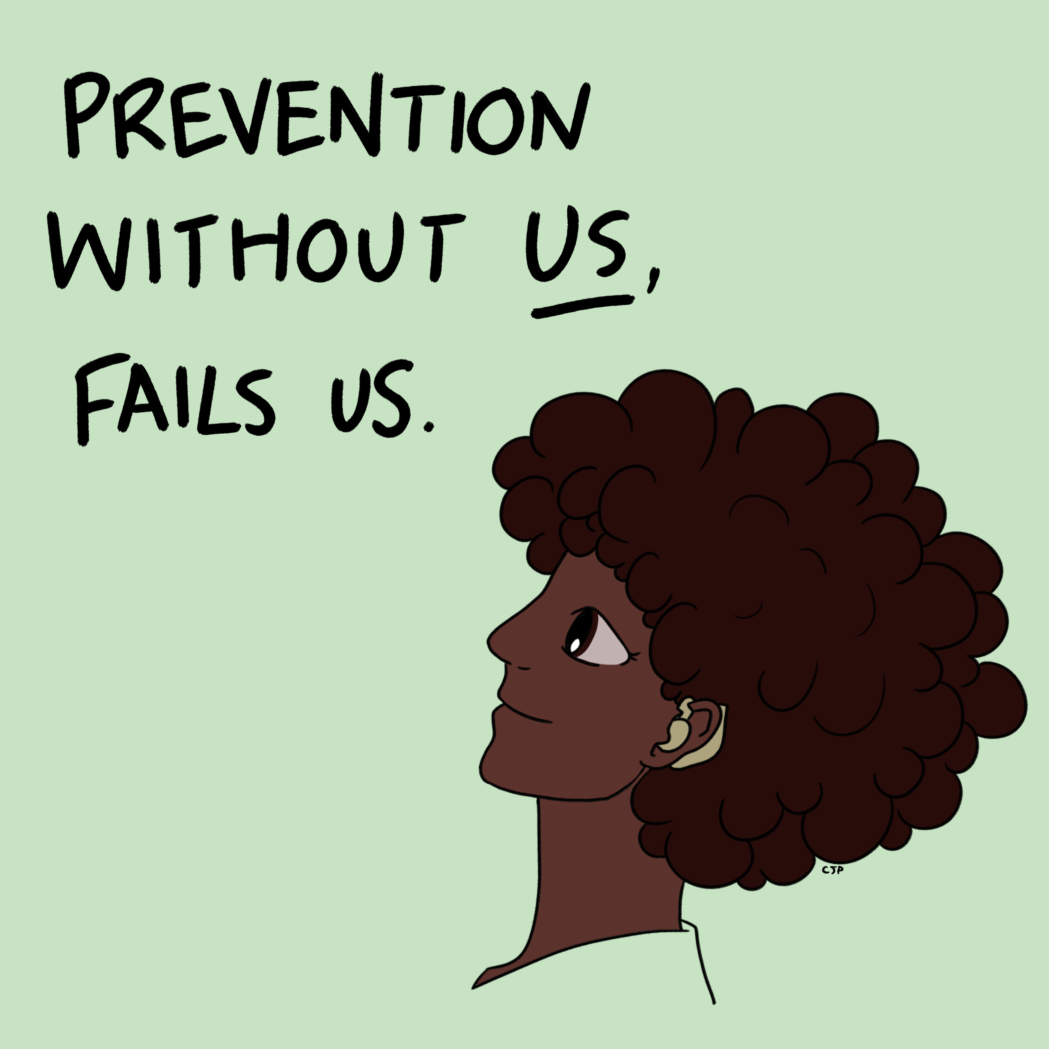 A Black woman speaking about suicide prevention and the importance of ensuring that all communities are included in conversations about mental health, wellbeing and support.