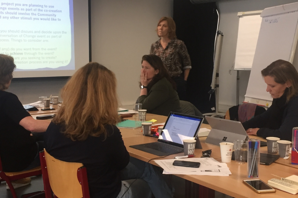 Group of trainee Community Reporters in The Netherlands